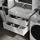 Style Line Тумба под раковину Бергамо Мини 80 подвесная Люкс Plus антискрейтч белая глянцевая – фотография-9